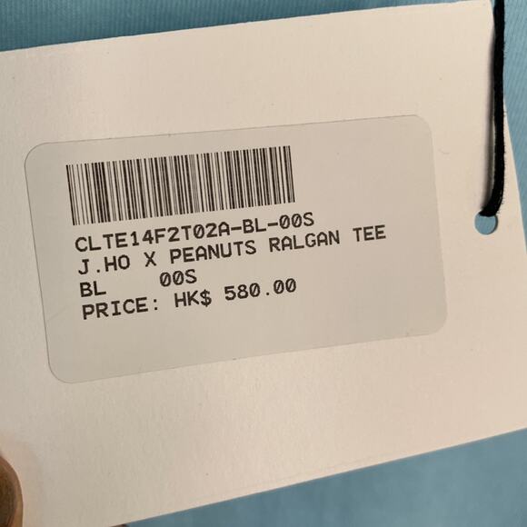 CLOT Johanna Ho X Peanuts 3/4 Sleeve Raglan Tee T-Shirt New with Tag W-532 Sz S - Picture 8 of 12